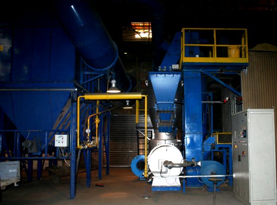 Modernization of the sand drying and distribution station in the Steel Foundry